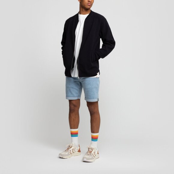 BNWT Revolution of 1995 - Men's Black Organic Cotton Zip-Up Bomber Sweatshirt - Picture 5 of 6